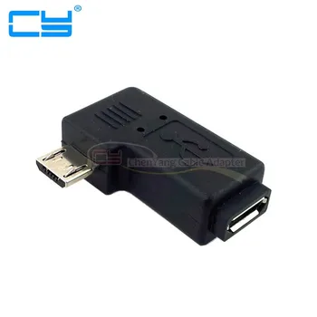 

Micro USB 2 0 5P Male to Female M F Extension Adapter 90 Degree Left Angled