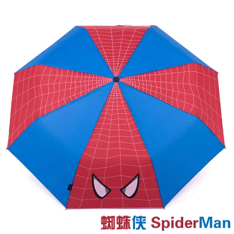 2016 New Arrvie Girl Boy Kid Child Cartoon Three Folding Compact Superman Captain America Spider Man