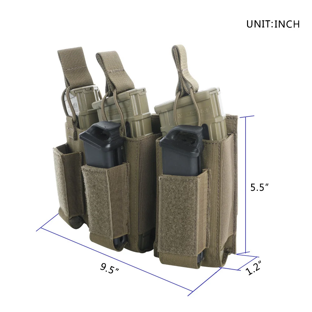 Отличные Элитные бизань тактические Molle тройной журнал сумки военный клип мешок AK M4 пистолет Пейнтбол игры аксессуары