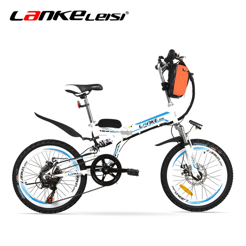Lankeleisi LD 7 20 In Unisex Adult Folding Electric Bike Bicycle Double
