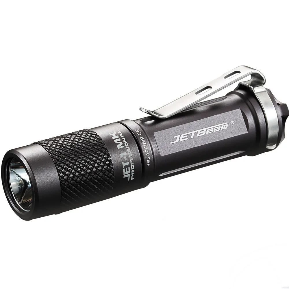 Портативный JETbeam JET-1 MK XP-G2 480 люмен мини Водонепроницаемый светодиодный светильник-вспышка для спорта на открытом воздухе велосипедный светильник s велосипедный походный светильник P - Цвет: Black
