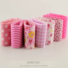 Новинка 7 шт./лот хлопок розовые комплекты ткань поездок 5 см x 100 см Jelly roll стежка ткани Лоскутное текстильной швейной игрушки tildas