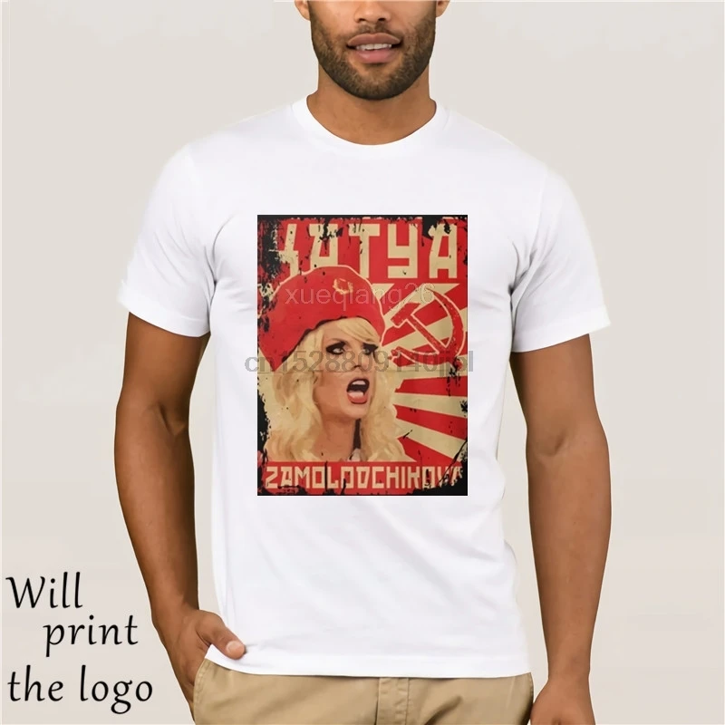 Футболка Nuovo kateya Zamolodchikova degli uomini di футболка Taglia S-3XL Degli Uomini Ella Maglietta Stampa Del Manicotto |