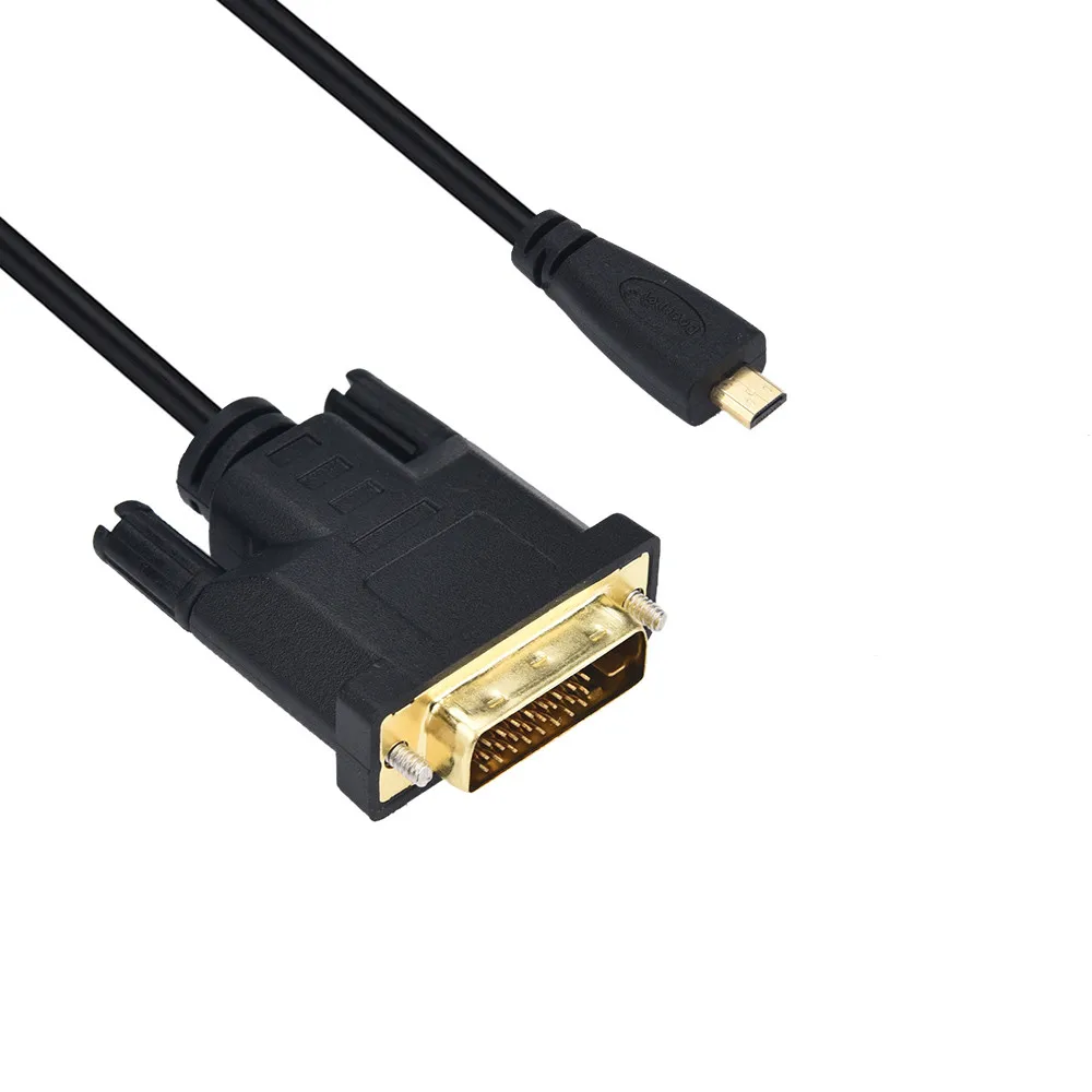 Микро Hdmi к Vga Full HD 1080P микро HDMI штекер к VGA Мужской адаптер конвертер кабель для HDTV Micro Hdmi кабель