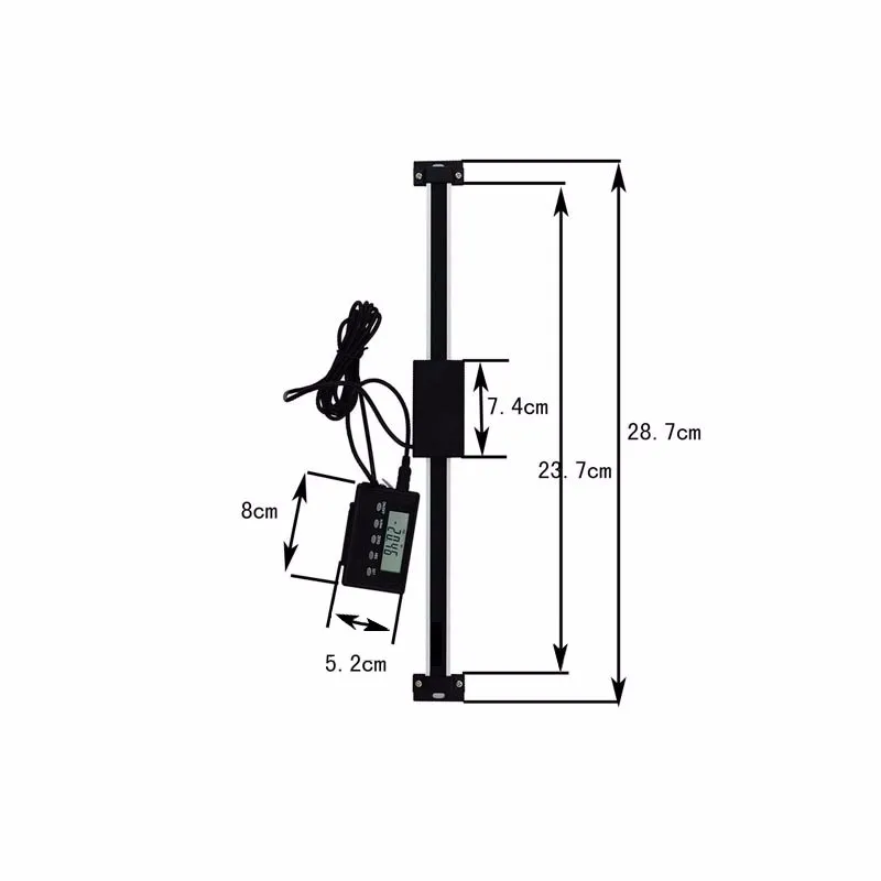 0-150 мм индикация цифровые линейные весы с дистанционным дисплеем внешний дисплей высокая точность измерительный инструмент
