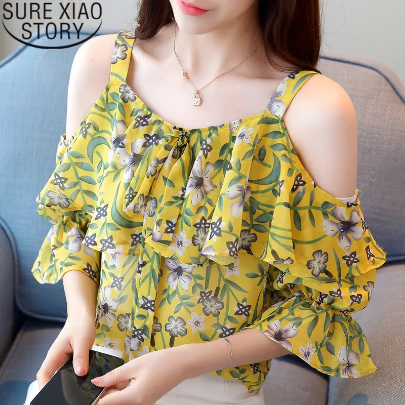 Корейская модная одежда женские топы с круглым Женская вырезом блузка однотонные рубашки белая одежда рубашка 2768 50