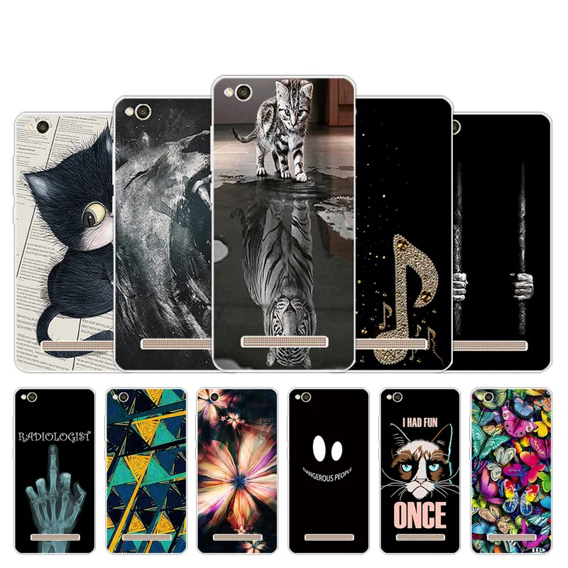 

Phone Case For Xiaomi Redmi 4A Back Cover for Xiaomi Redmi 4A Capa for Redmi4A Silicone Marabou Design Phone Bag TPU Soft Shell