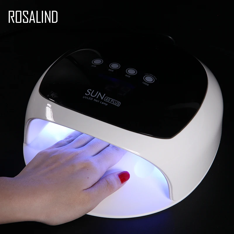 

ROSALIND 52W Nails Lamp UV LED Nail Dryer for Gel Lacquer Manicure Tools Material Lamp for Sosk off Nails Gel Polish Art Tool
