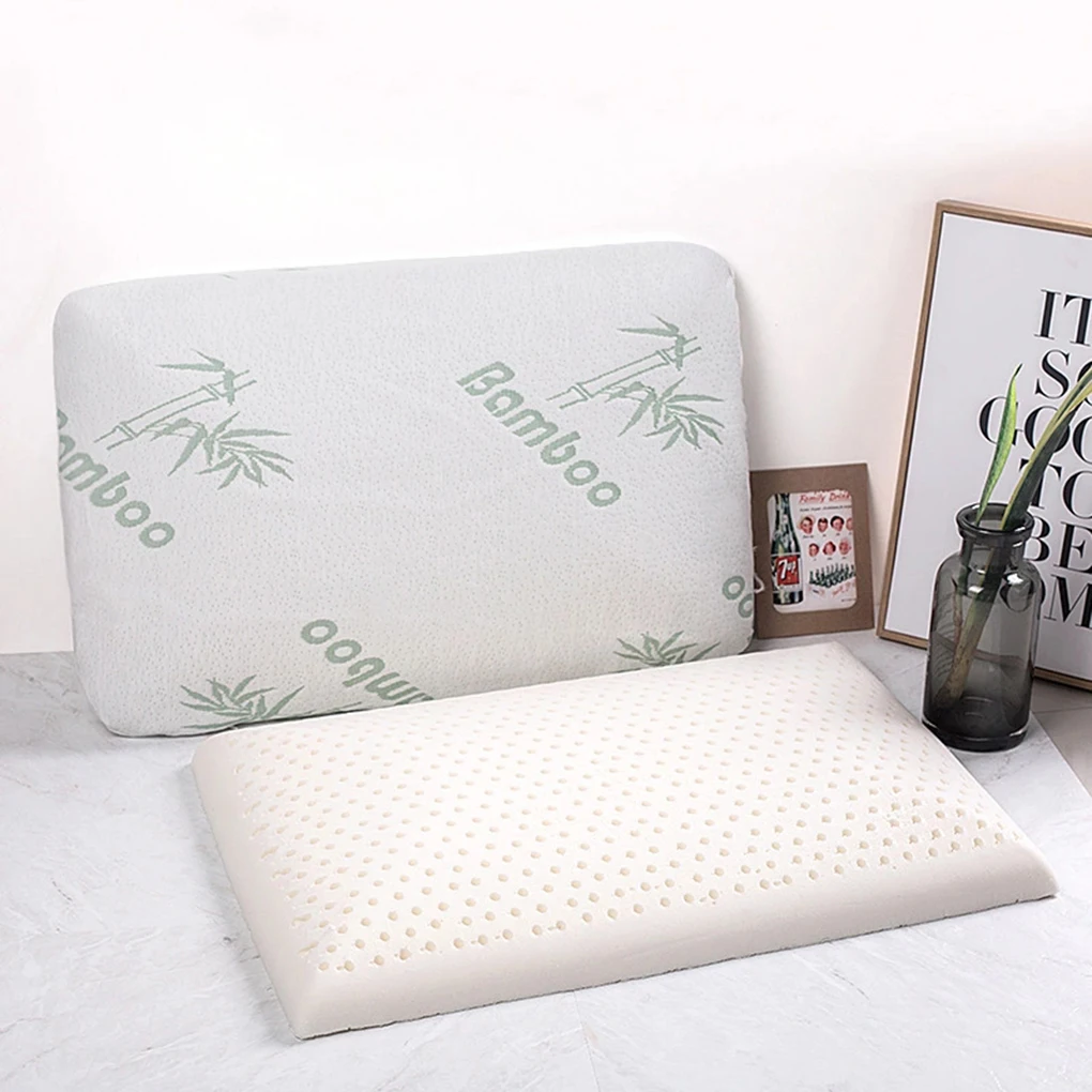 

Breathable Latex Bread Cushion Spine Pillow Neck Protector Nap Headrest Head Sleeping Back Pillow Home