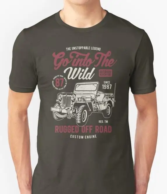 Новая новейшая футболка Jeep Adventure 4 Wheel Drive Off Road T-Shirt 2019 модная мужская горячая распродажа мужская футболка модные крутые рубашки