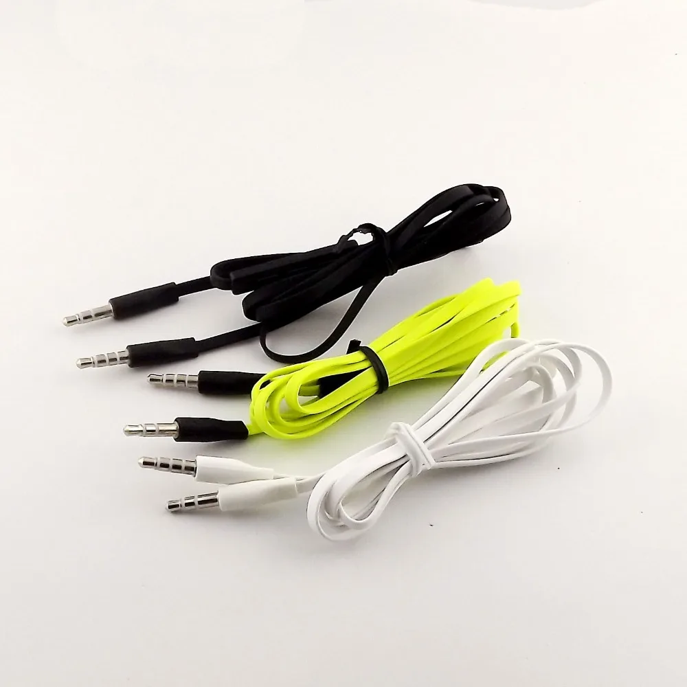 

1pc 3.5mm 1/8" Audio AUX Cable Lead Cord with MIC For Parrot Zik Bluetooth Headphone 1.3m