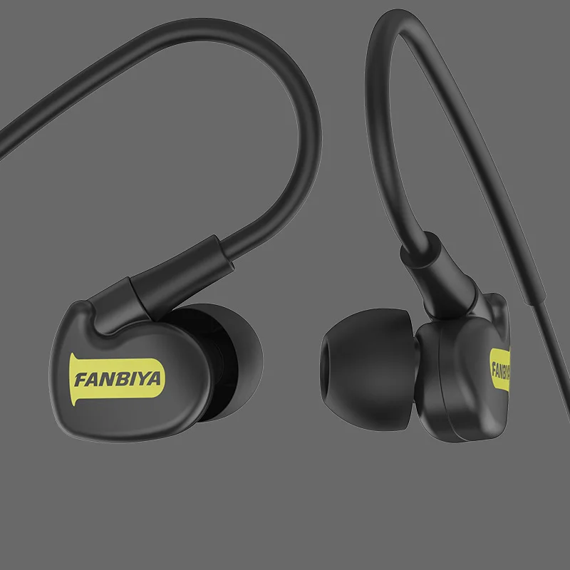

New arrival Sport Earphone with microphone 1.3m wired headset for Computer Smart Phone 3.5mm Plug for iPhone Samsung Huawei Sony