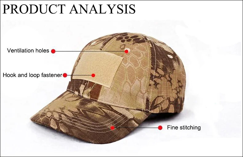 Армейские цифровые камуфляжные шапки для мужчин, застежка-крючок и петля, значок, тактическая бейсбольная кепка, Кобра для пустыни, камуфляжная кепка, получить значок