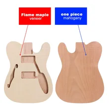 Незавершенный корпус гитары из красного дерева Telecaster Электрогитара клен верхняя правая рука