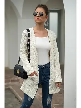 

Winter Long Cardigan Knitted Sweater Women Long Sleeve Female Jumper Cardigan Casual Streetwear Pull Femme Tops SJ3570X