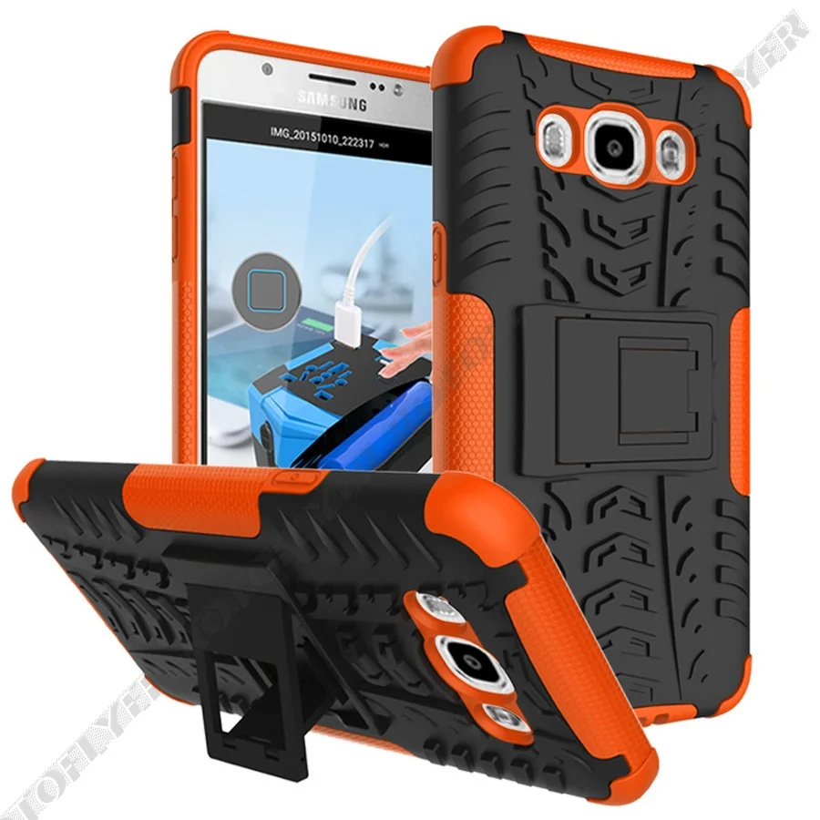 2 in 1 Armor Style Case for Samsung Galaxy J7 2016 SM-J710FN 2017 Max Back Cover Heavy Duty Hybrid PC with Soft Silicone Fundas |
