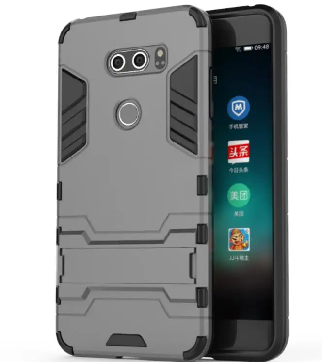 50 шт./лот Стенд PC+ TPU 2 в 1 Гибридный Броня чехол для LG G7/LG K8/ для LG V30/для LG V30S