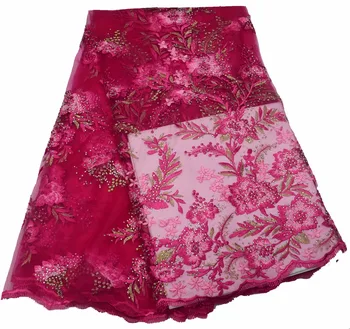 

Hot selling African Laces Fabric French Lace Fabric High quality African French Net Lace Fabric P457-3