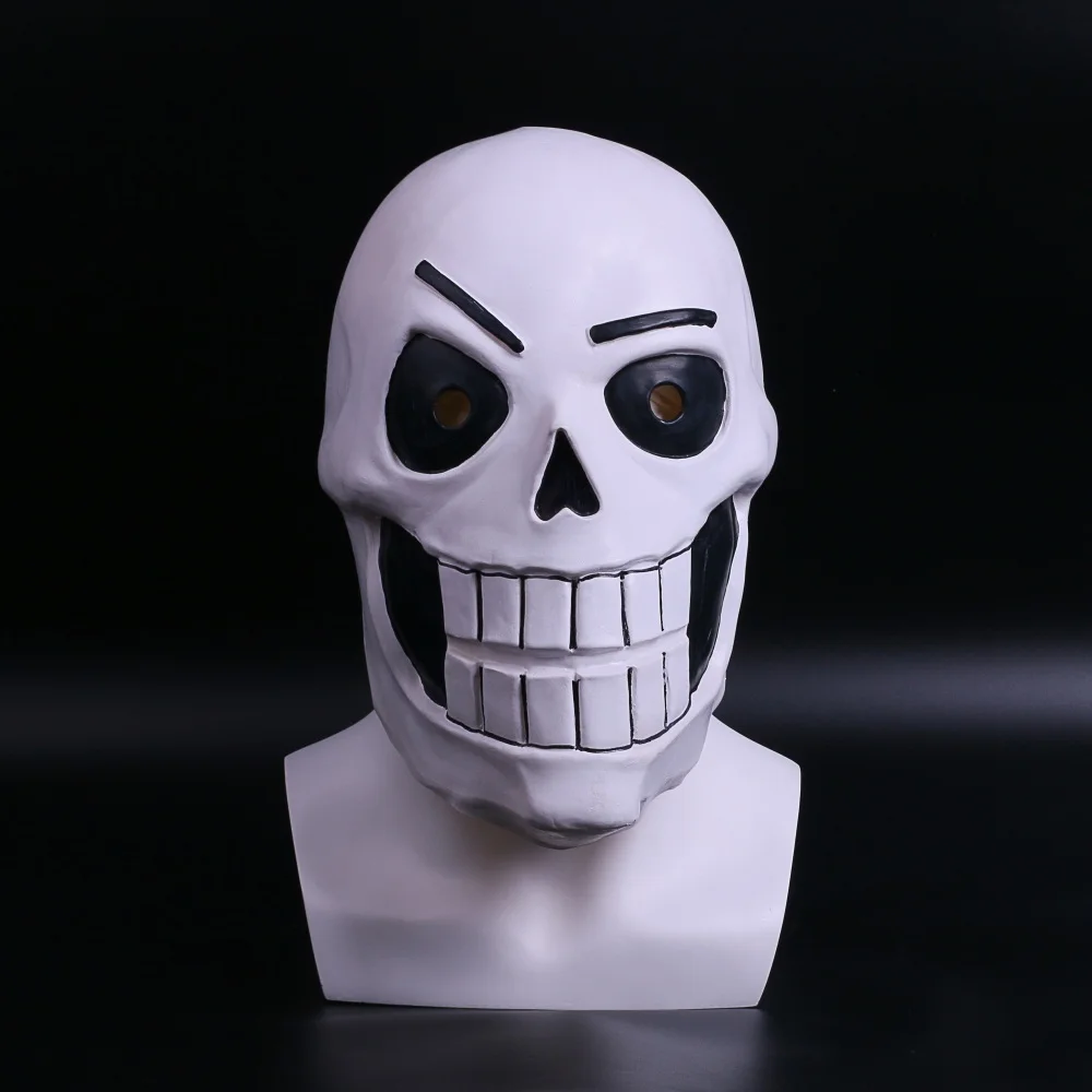 Костюм для косплея на Хэллоуин 1:1 маска по фильму Sans Undertale латексные маскарадные