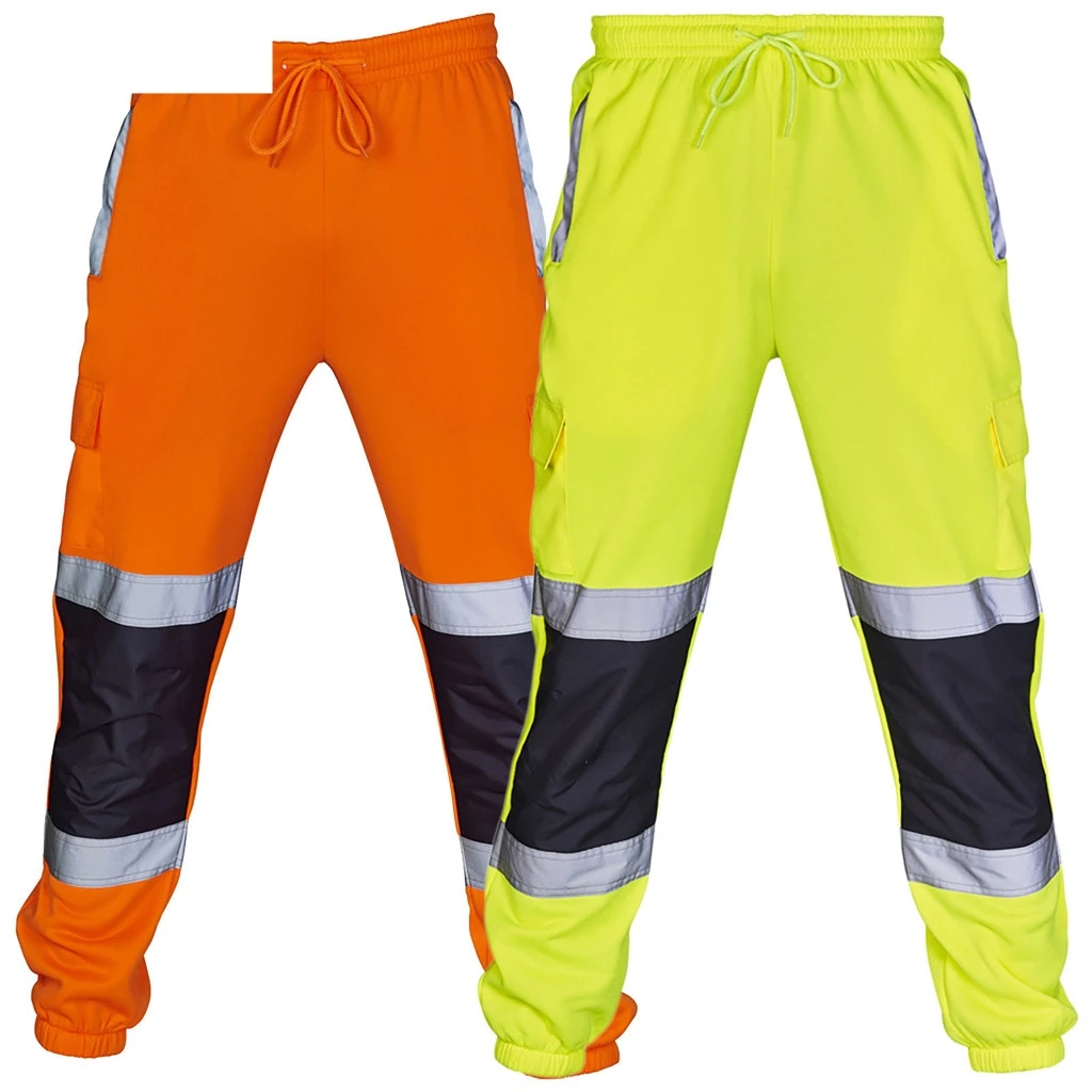 2018 New Warm Fashion Men Road Work High Visibility Overalls Casual Pocket Work Casual Trouser Pants  Autumn Tops  18NOV28