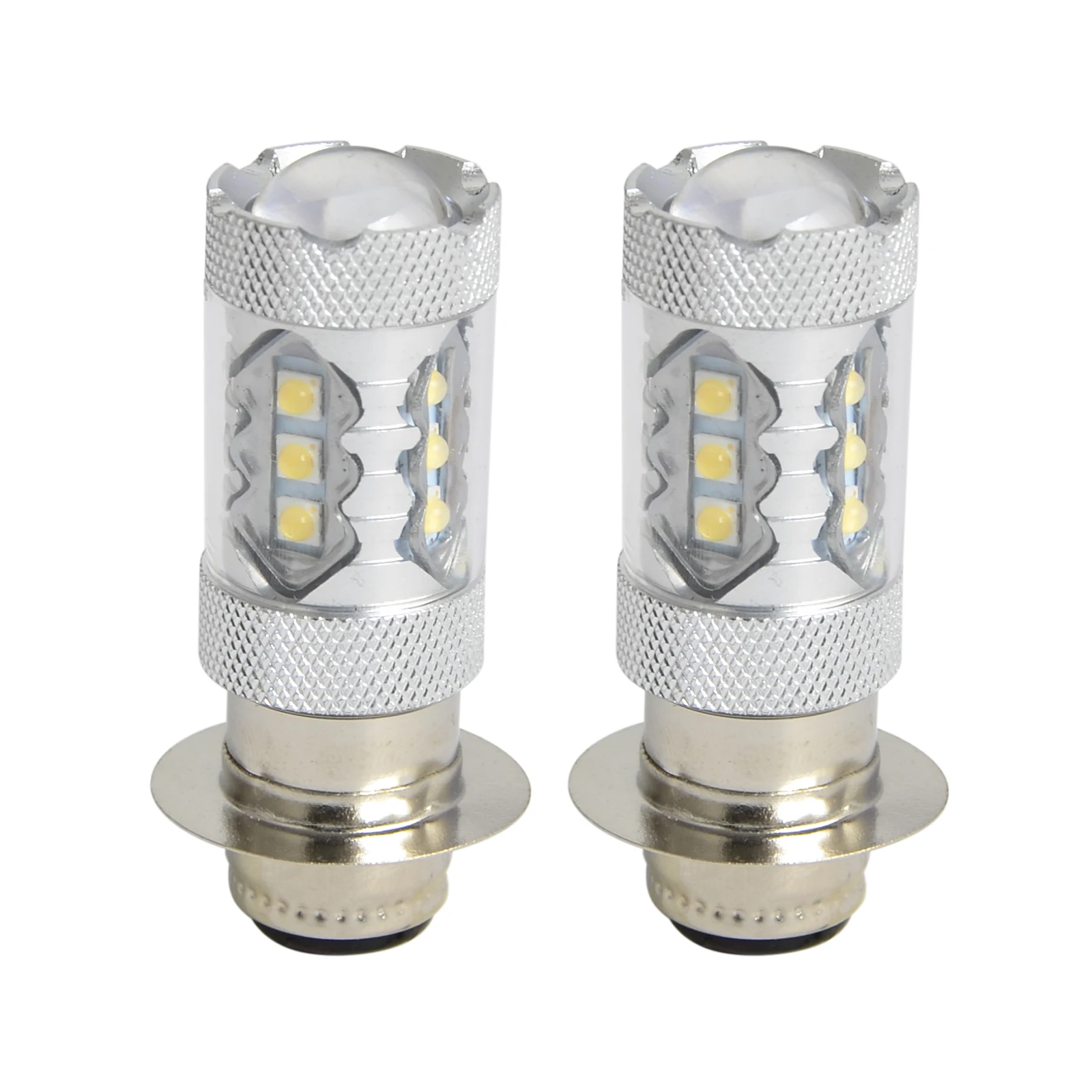 2Pcs 80W Super White LED Headlights Bulbs Upgrade Yamaha ATVS YFM350 400 450 660 700 Raptor Blaster 200 Banshee 350