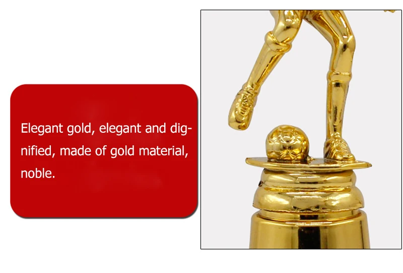 Индивидуальный футбольный трофей PC Academy спортивные сувениры золотые награды позолоченный сувенир ремесло Кубок Adwards трофей