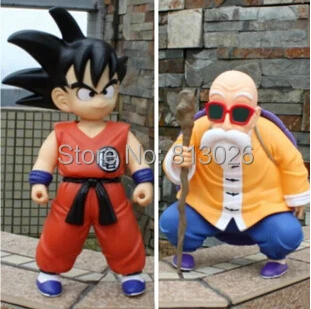 

2pcs/set Dragon Ball Z Goku Master Roshi Action Figure PVC Collection figures toys for christmas gift brinquedos with Retail box