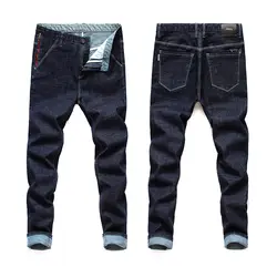 2019 высокое качество Для мужчин хлопок прямой классический ретро ретро-джинсы Весна мужской джинсовые штаны Дизайнер Для мужчин джинсы