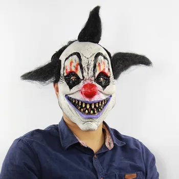 

Jocker mascot horror scary Witch latex mask Evil Killer Clown Mask for Adult Men/woman Halloween Carnival party