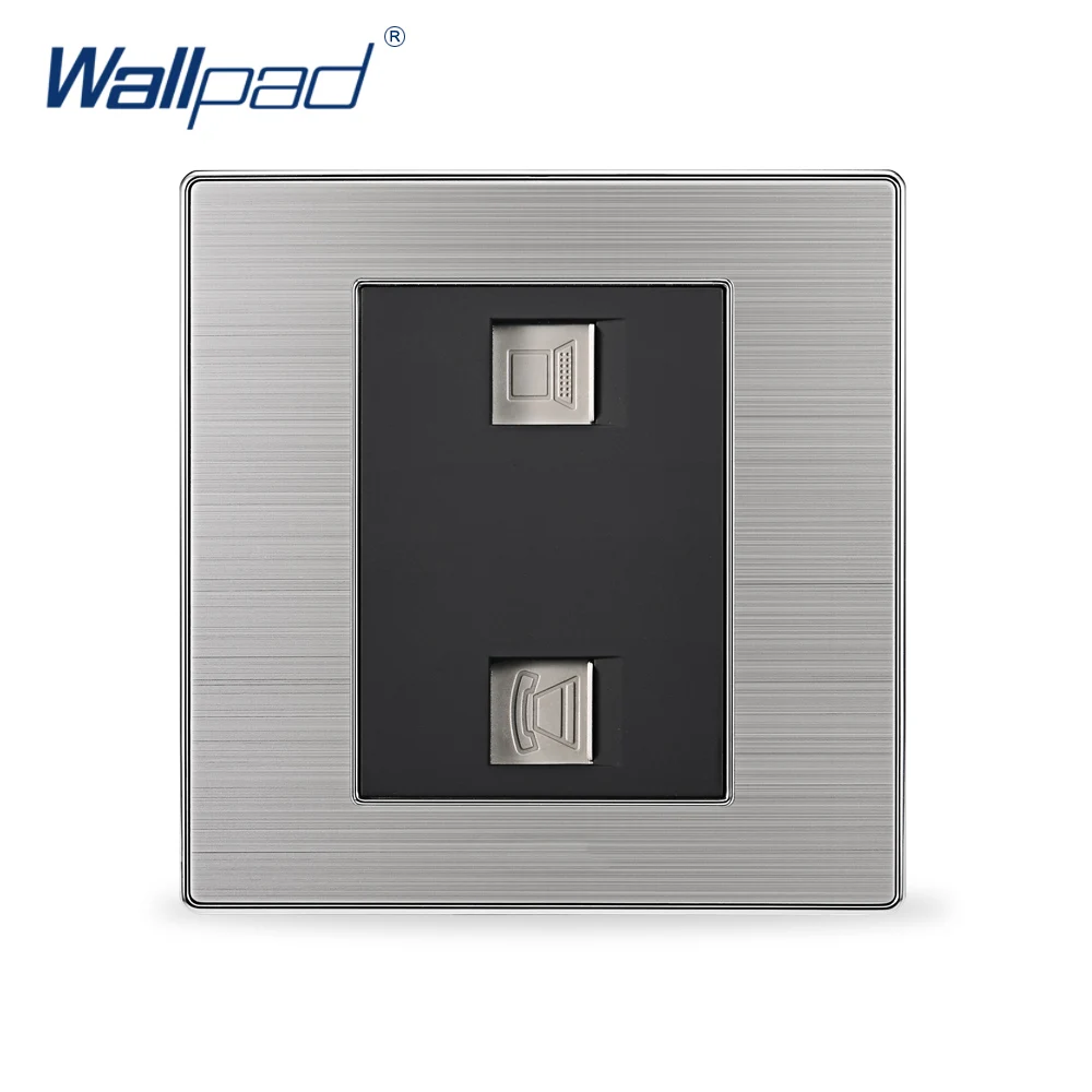 2017 Hot Sale font b Computer b font Telephone Socket Wallpad Luxury Wall Switch font b