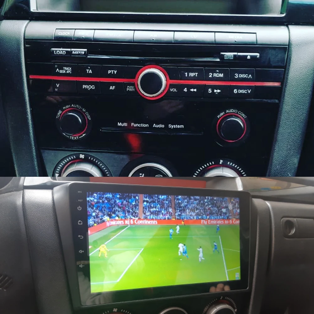 Best Android Car Radio for MAZDA 3 2004 -2013 9 inch Quad Core wifi Bluetooth video audio Multimedia 2 din car dvd player 3