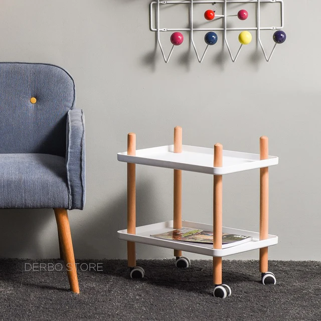 Fashion Por Modern Design Solid Wooden Leg Living Room Trolley Fashion Por Modern Design Solid Wooden Leg Living Room Trolley Side Table Loft Style Corner