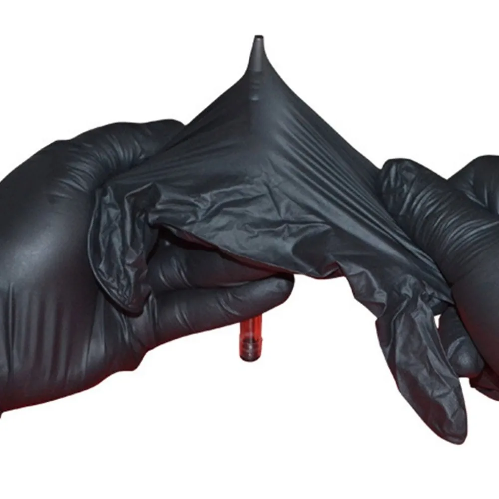 LESHP 100pcs/lot Mechanic Gloves Nitrile gloves Household Cleaning Washing Black Laboratory Nail Art Anti-Static Gloves
