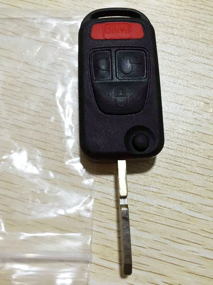 Benz Flip Remote Key Shell 3+1  Buttons HU39(2)1