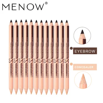 

Menow 12PCS Concealer&eyebrow Pencil 2 in 1 Makeup Two-head use Professional Concealers Face Powder maquiagem drop ship P09015