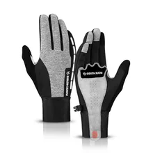 Виброзащитные перчатки для велоспорта термальные теплые мотоциклетные сенсорный экран Зима Осень теплые для езды MTB велосипедные перчатки