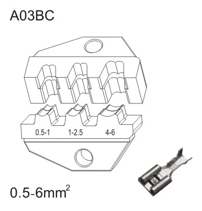 Обжимные умирает A30J A30JC A03 VA-0256BJ A07FL A06WF2C A04WFL A26TW A16WF A05FL/A-FL A625GFL A35WF A03B A03BC A1016 - Цвет: A03BC