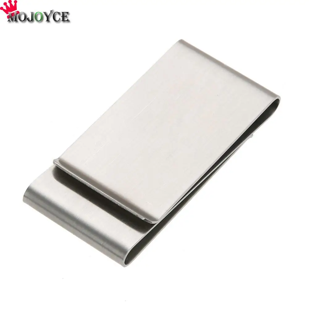 Practical Multifunction Stainless Steel Card Folder Money Clips Metal Wallet