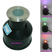 Нержавеющая сталь, IP68, 3 Вт светодиодный RGB подземный свет, RGB светодиодный шаг свет, DS-11S-25-3W-RGB, 1X3 Вт RGB Три-чип, 5 В DC, постоянное напряжение