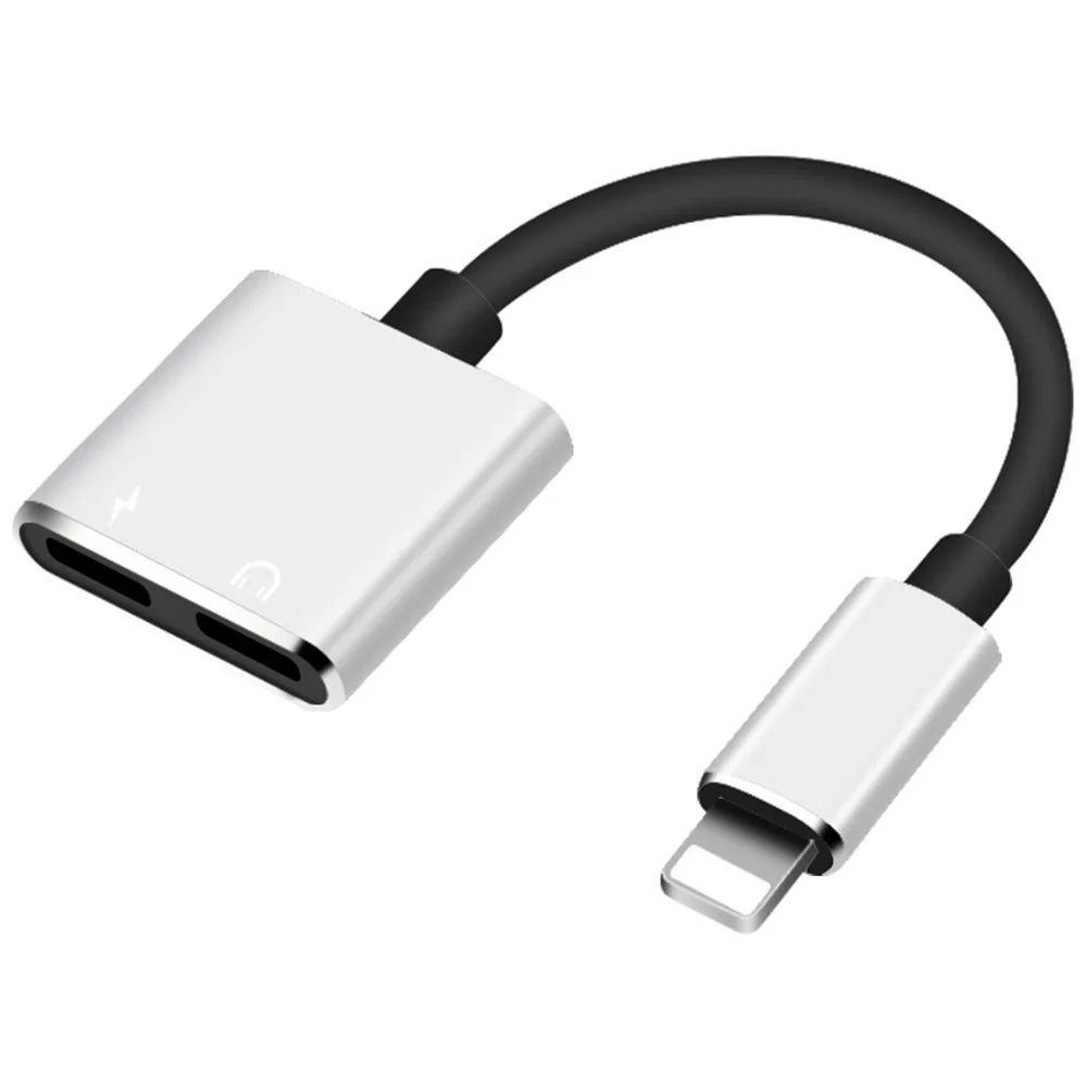 

2 in 1 Charging Dual Lighting Audio Adapter For iphone X 8 Plus IOS 11 12 Mini Earphone Jack AUX Audio Splitter Charge Converter
