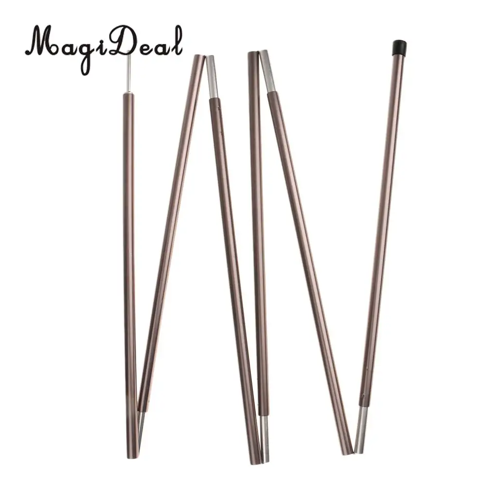 

Aluminium High Quality 1Pc Alloy Awning Support Rod Camping Canopy Lightweight Tent Pole 6 Section Outdoor Hiking Tent Accessory