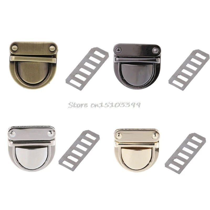 

Metal DIY Bag Twist Lock Clasp Turn Lock For bag Snap Lock Purse Bag Accessories Part Handmade Closure Hasp Buckle without screw