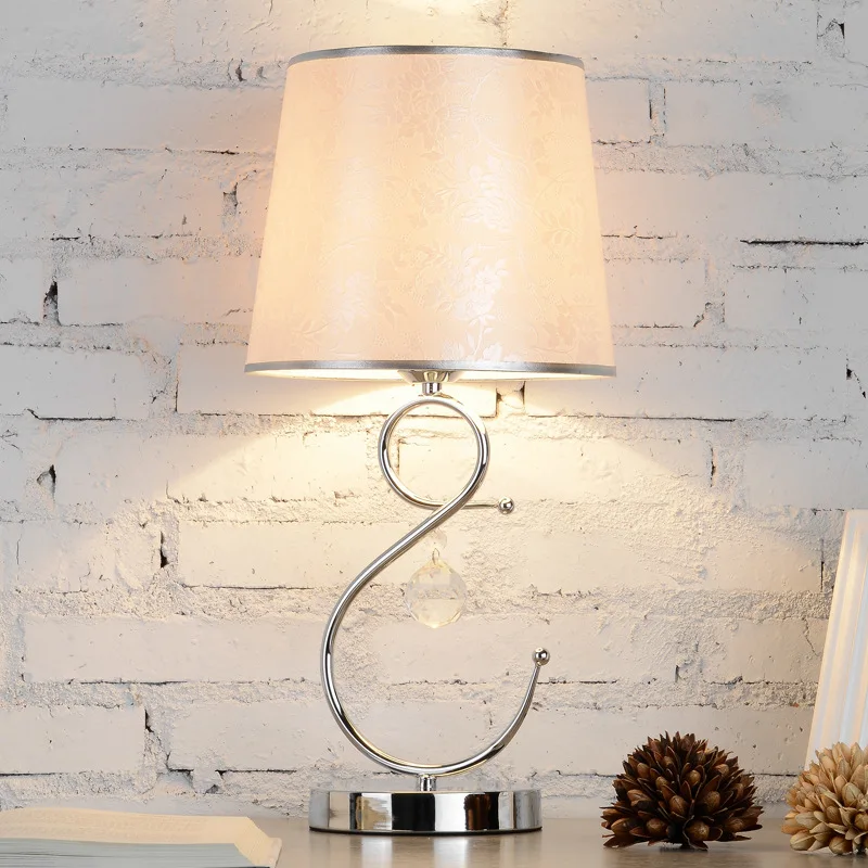 

YOOK 24*50CM European Button Switch Table Lamp Bedroom Modern Dimming Switch Table Lamp Simple Warm Table Lamp 220v 110v 27E