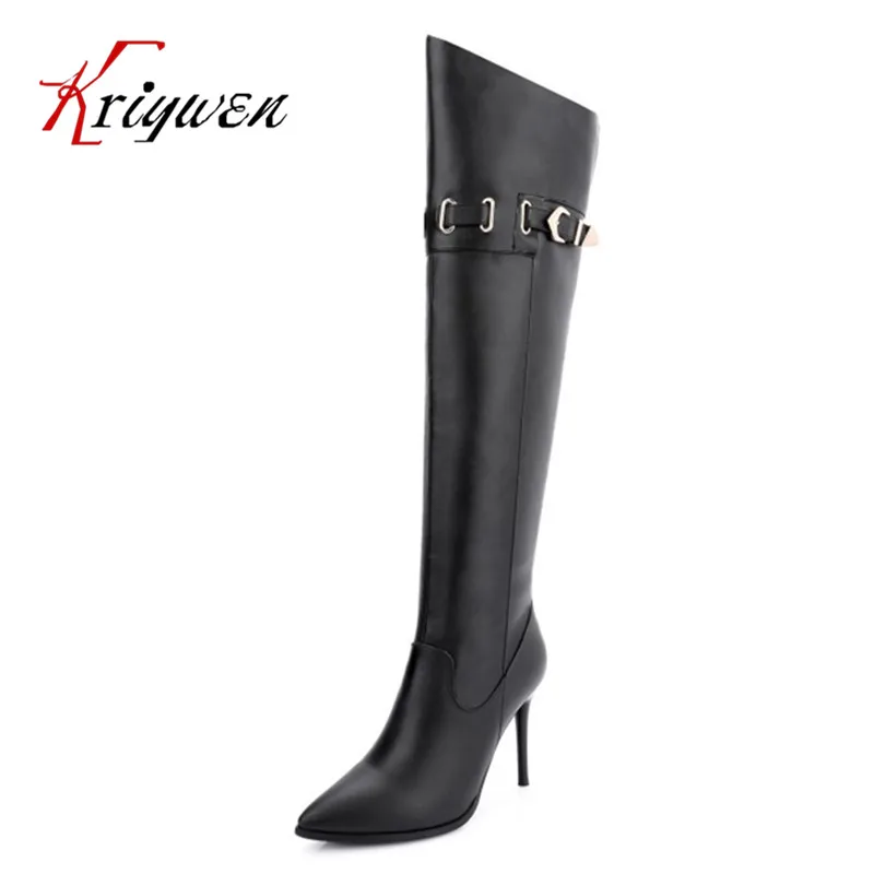 womens long biker boots