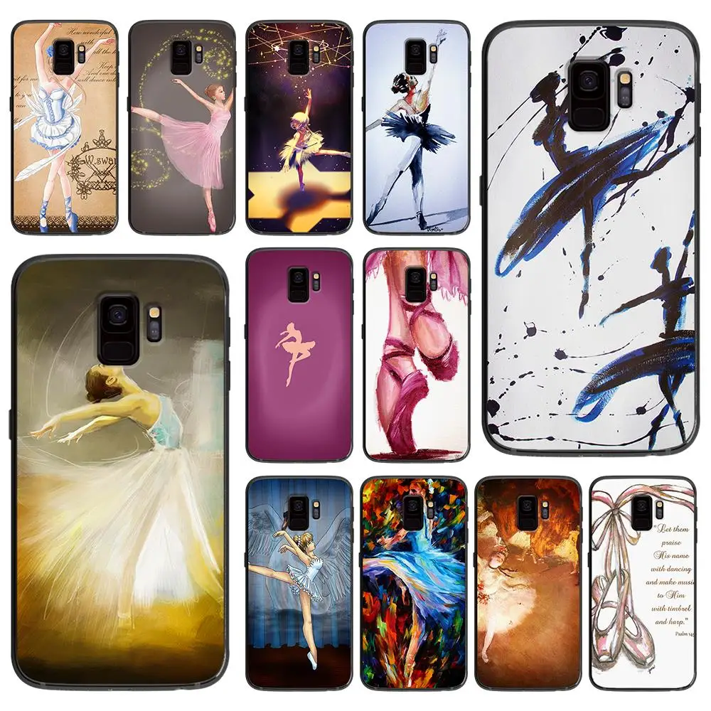 Ballerina art для samsung Galaxy A5 A6 A7 A8 A9 2017 чехол телефона Plus M10 M20 M30 силиконовые чехлы |