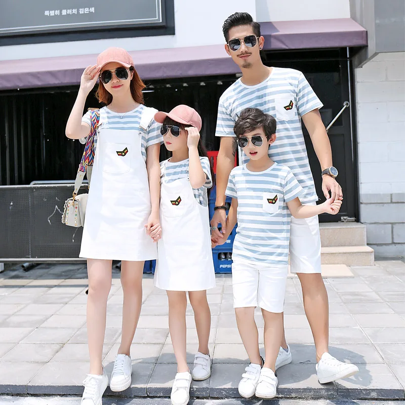 2018 Summer Family Clothing Set Couple Clothes Sport