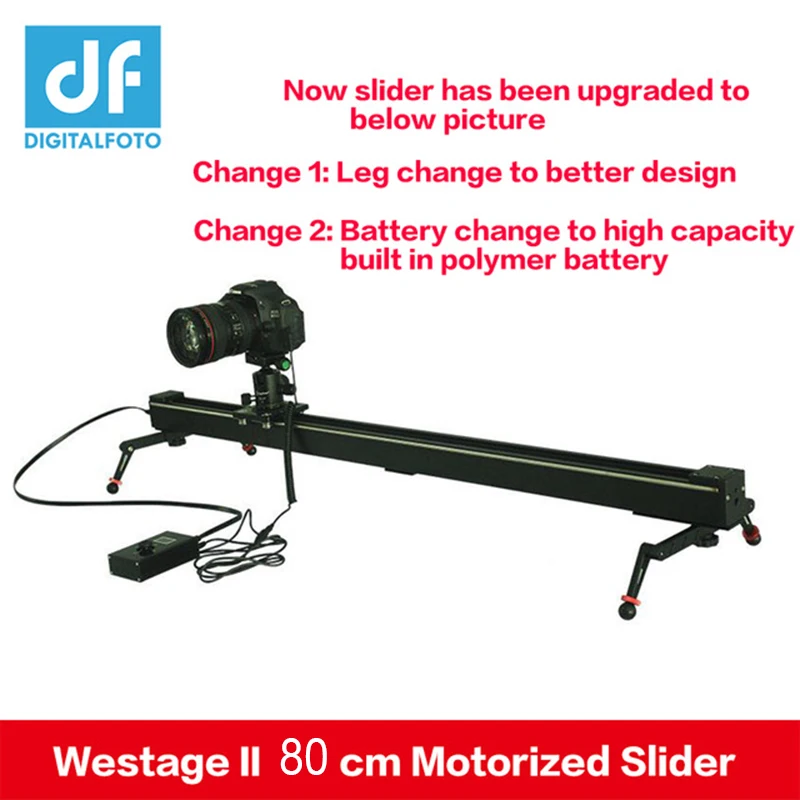 

DF DIGITALFOTO Electric Control 0.8m 80cm Westage II Timelapse Camera Motorized Slider Track Dolly Rail for Canon Sony Nikon