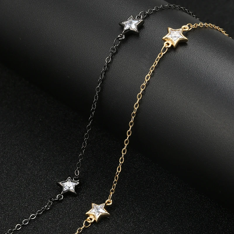 ZHUKOU 1 метр Корейская звезда нержавеющая сталь цепь лучшее качество аксессуары для женщин DIY ожерелье браслет ювелирных изделий VL7
