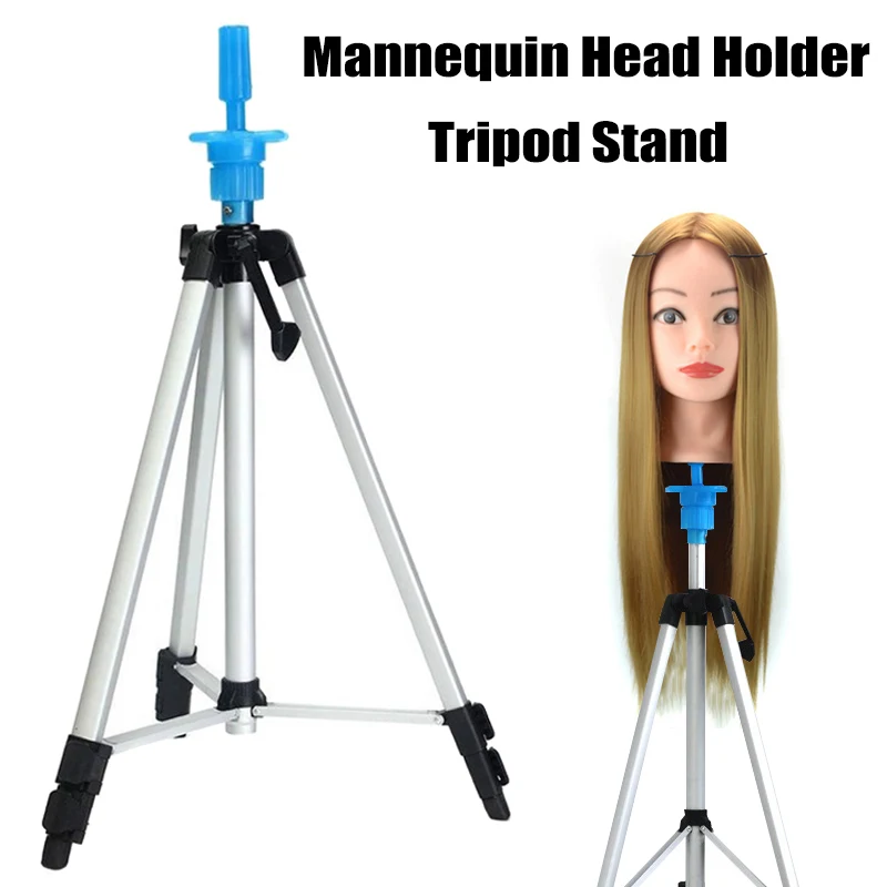 

Mannequin Head Holder Tripod Stand Adjustable Hairdressing Practice for Salon Barber Hairdresser FM88