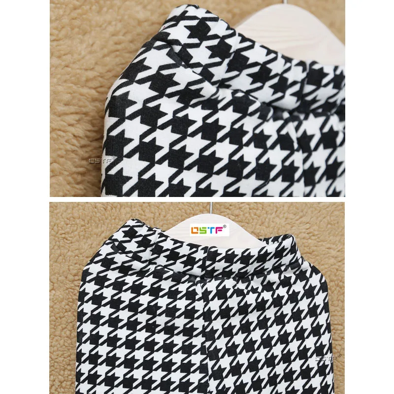 Girls Winter Leggings Thick Warm Printing Baby Girl Pantalones Fashion Elastic Waist Kids Pants